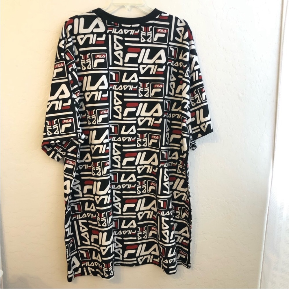 ❌Fila Mens Big & Tall Shirt Short Sleeve Logo Size 2XL